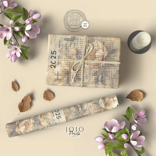 Vintages BlumenJunk-Journal 2025 Seidenpapier