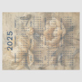 Vintages BlumenJunk-Journal 2025 Seidenpapier (Vorderseite)