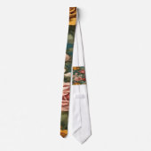 Vintages Blumenkleid Krawatte (Rückseite)