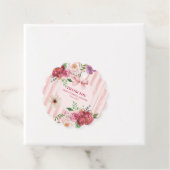 Vintages Blumenkochette Rosa Bugs Brautparty Geschenkanhänger (Beispiel)