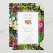 Vintages Blumenkohl 40. Geburtstag Party Einladung (Vorne/Hinten)