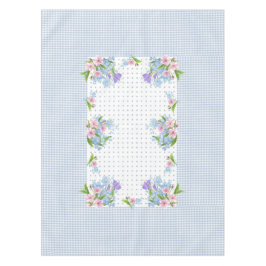 Vintages Blumenkohl, kariert, Tischdecken 52"x70"