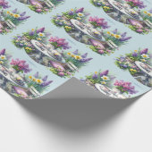 Vintages Blumenkohl-Party im Garten Geschenkpapier (Ecke)