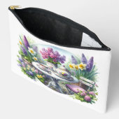 Vintages Blumenkohl-Party im Garten Zubehörtasche (Offen)