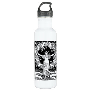 Vintages Blumenkraut Edelstahlflasche