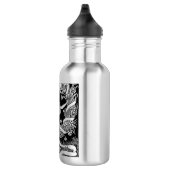 Vintages Blumenkraut Edelstahlflasche (Rechts)