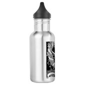 Vintages Blumenkraut Edelstahlflasche (Links)