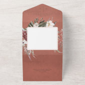 Vintages Blumenkraut Kein Abendessen All In One Einladung (Außenbereich)