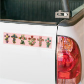 Vintages Blumenkreuz Autoaufkleber (Auf Lkw)