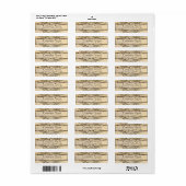 Vintages Blumenmedaillenpapier (Vorne)