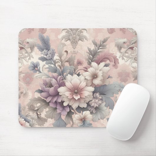 Vintages Blumenmousepad Mousepad (Mit Mouse)