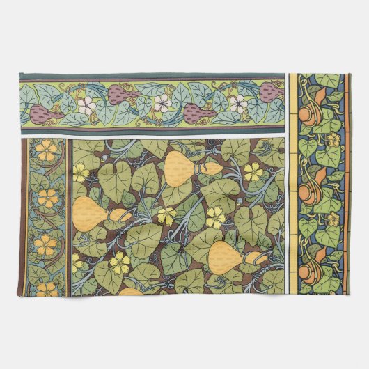 Vintages Blumenmuseum Geschirrtuch (Horizontal)