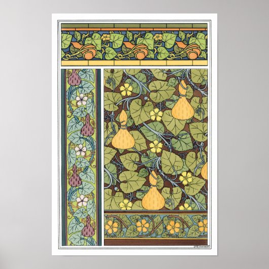 Vintages Blumenmuseum Poster (Vorne)