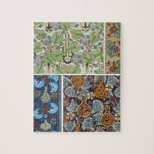 Vintages Blumenmuseum Puzzle (Vertikal)