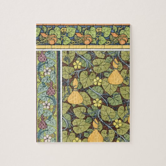 Vintages Blumenmuseum Puzzle (Vertikal)