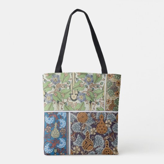 Vintages Blumenmuseum Tasche (Rückseite)