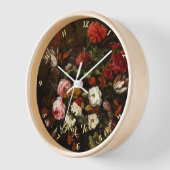 Vintages Blumenmuseum Wohnzimmer Einrichtung Holz Uhr (Winkel)