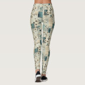Vintages Blumenmuster (2) Leggings (Rückseite)