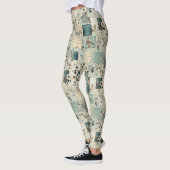 Vintages Blumenmuster (2) Leggings (Links)
