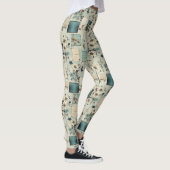 Vintages Blumenmuster (2) Leggings (Rechts)
