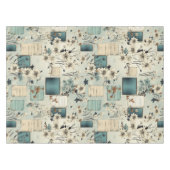 Vintages Blumenmuster (2) Tischdecke (Vorderseite (Horizontal))