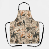 Vintages Blumenmuster - All-over-Print-Schürze Schürze (Vorderseite)