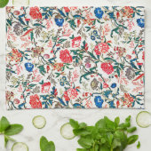 Vintages Blumenmuster aus dem 19. Jahrhundert Geschirrtuch (Gefaltet)