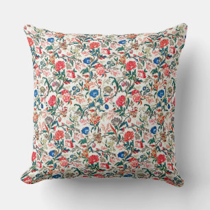 Vintages Blumenmuster aus dem 19. Jahrhundert Kissen