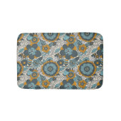 Vintages Blumenmuster Badematte (Vorderseite)