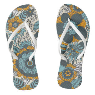 Vintages Blumenmuster Badesandalen