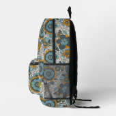 Vintages Blumenmuster Bedruckter Rucksack (Rechts)