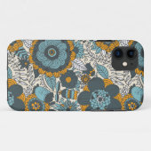 Vintages Blumenmuster Case-Mate iPhone Hülle (Rückseite (Horizontal))