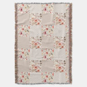 Vintages Blumenmuster Decke (Vorderseite Vertikal)