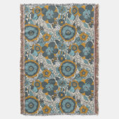 Vintages Blumenmuster Decke (Vorderseite Vertikal)