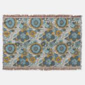 Vintages Blumenmuster Decke (Vorderseite)