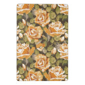 Vintages Blumenmuster der gelben Rosen Mini Klemmbrett (Rückseite)