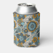 Vintages Blumenmuster Dosenkühler (Kanne Rückseite)