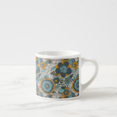 Vintages Blumenmuster Espressotasse (Rechts)