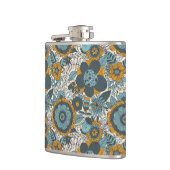 Vintages Blumenmuster Flachmann (Links)