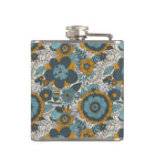 Vintages Blumenmuster Flachmann (Rückseite)