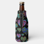 Vintages Blumenmuster Flaschenkühler (Flasche Rückseite)