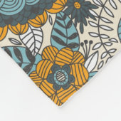 Vintages Blumenmuster Fleecedecke (Ecke)