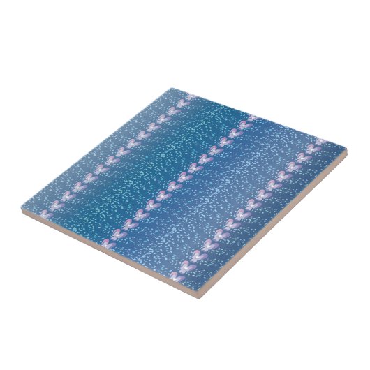 Vintages Blumenmuster Fliese (Seite)