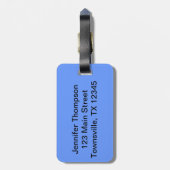 Vintages Blumenmuster Gepäckanhänger (Rückseite vertikal)