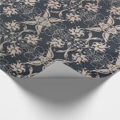 Vintages Blumenmuster Geschenkpapier (Ecke)