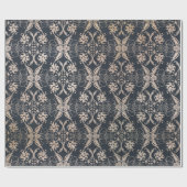 Vintages Blumenmuster Geschenkpapier (Flach)