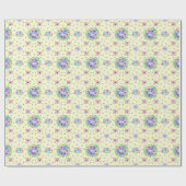 Vintages Blumenmuster Geschenkpapier (Flach)