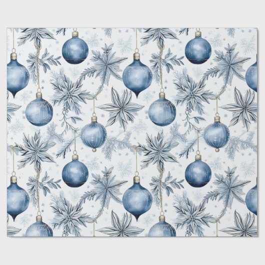 Vintages Blumenmuster Geschenkpapier (Flach)