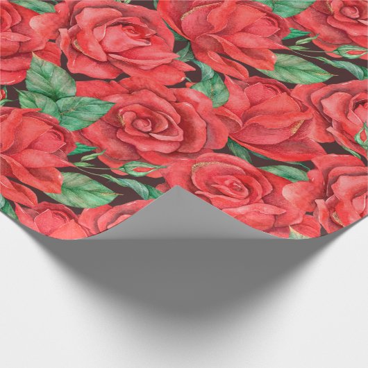 Vintages Blumenmuster Geschenkpapier (Ecke)