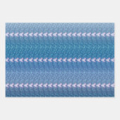 Vintages Blumenmuster Geschenkpapier Set (Vorderseite 3)